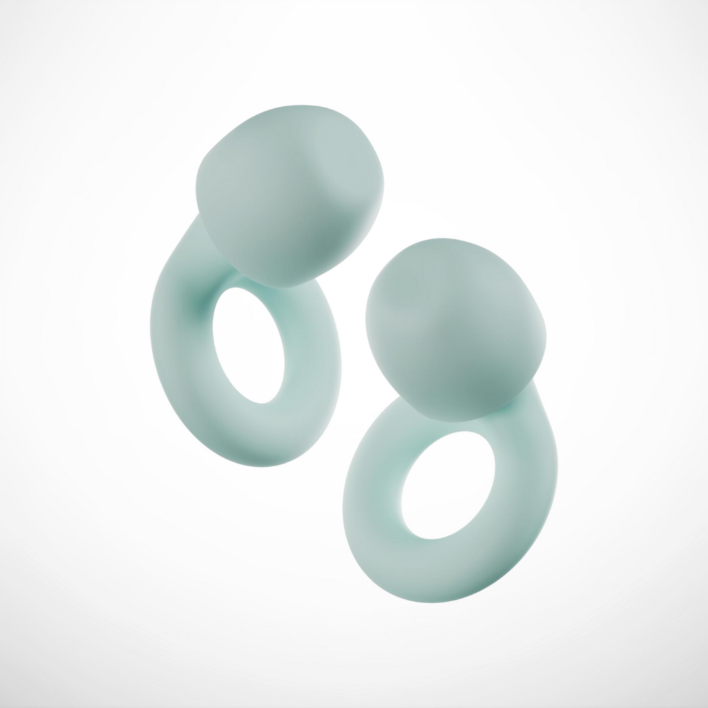 Mint ear plugs with white background-Mularx.com
